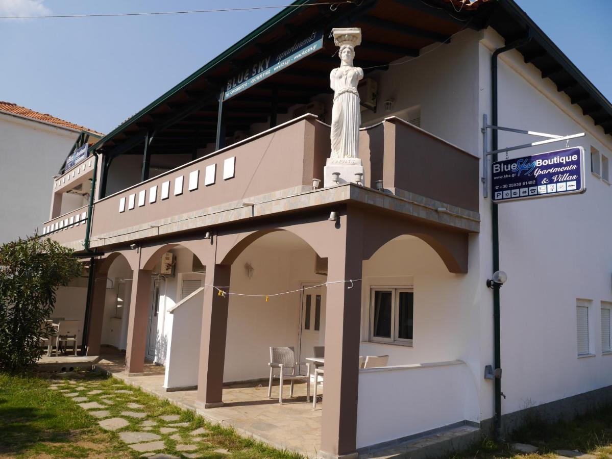 Blue Sky Apartments Skala Potamia  Bagian luar foto